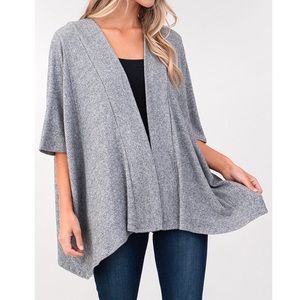 Softest Lightweight Open Front Hacci Cardigan